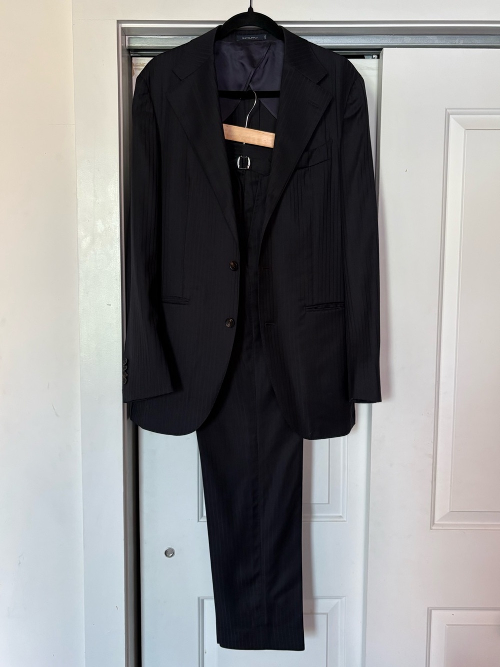 Suitsupply Navy Pinstripe Pure Wool Two-Piece Suit